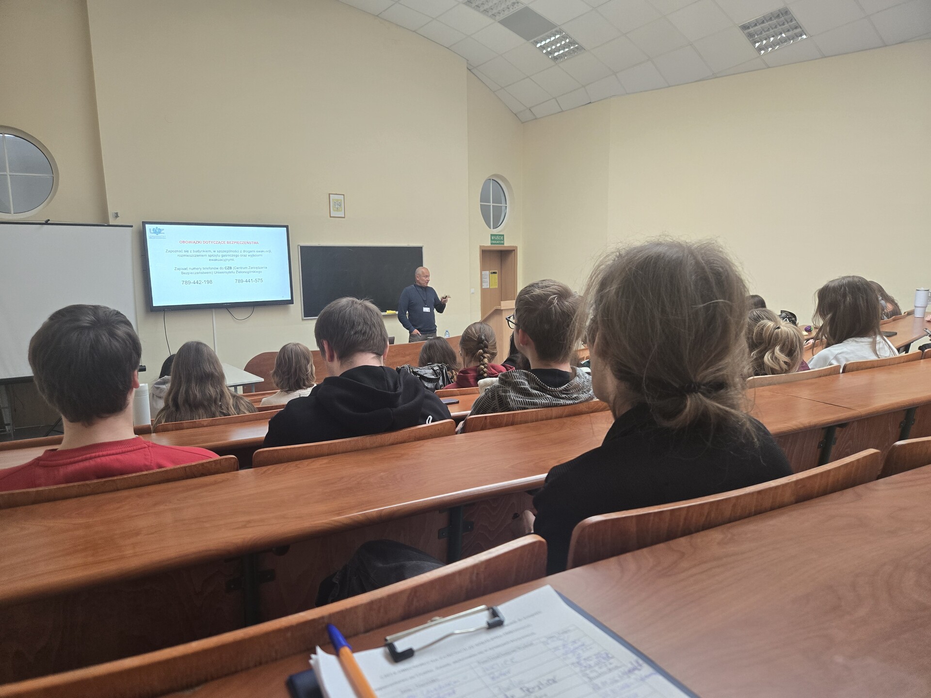 Nasi studenci odbyli szkolenie: "Bezpieczeństwo na uczelni. Zasady zachowania się"
